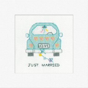 hc-1772a Card - Just Married  14,5x14,5 cm