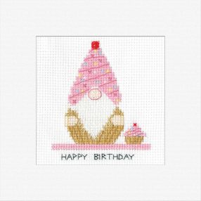 hc-1776a Birthday Cupcake Card 14,5x14,5 cm