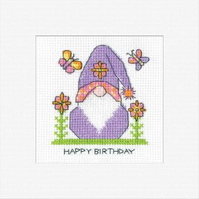 hc-1777a Birthday Flowers Card 14,5x14,5 cm