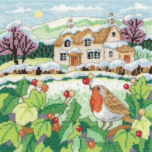hc-1946a Snowy Cottage 20,5x20,5 cm