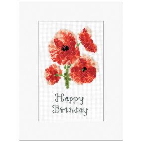 hc-1961a Poppy Card by John Clayton 20x15 cm
