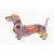 hc-1966a Patchwork Dog 18x11 cm