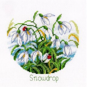 kl8-389 Snowdrops 15x15 cm