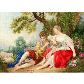 mk111 A pásztor furulyázik a pásztorlánynak 59x41,5 cm