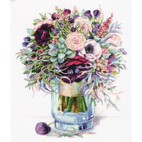 pc-7159 Bouquet with anemones 31x37,5 cm