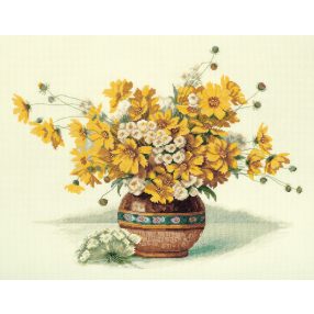 pc-7160 Bouquet with yellow flowers 38x31 cm