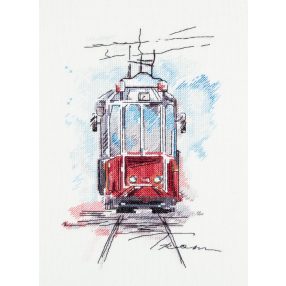pgm-1923 City tram 16,5x24,5 cm