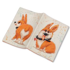 pop-7393 Útlevél tartó - Corgi 20x13,5 cm