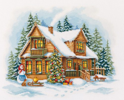 ppr-7463 Újév a faluban 35x26 cm