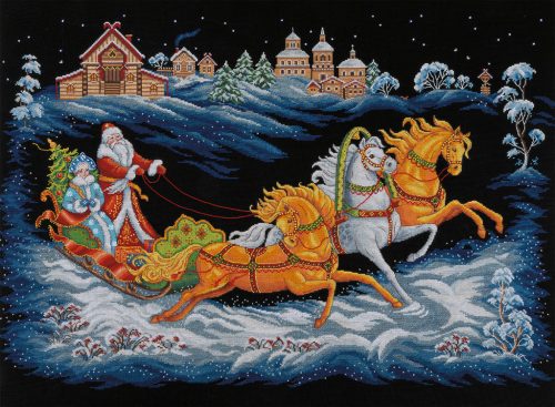 ppr-7531 Father Frost’s Troika 66,5x44 cm