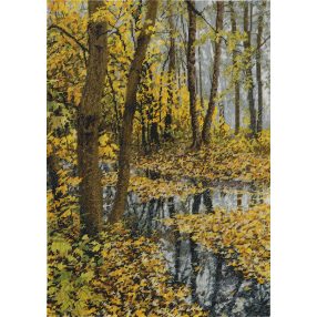 pps-1287 Landscape in autumn colors 30x42 cm