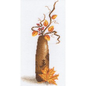pv-0496 Yellow leaf 12,5x27 cm