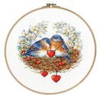 rs024 Birds in the nest 30x30 cm