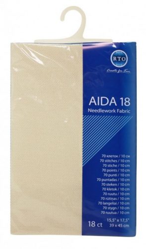 rto-A-18-264 Aida 18ct ekrü 39x45 cm